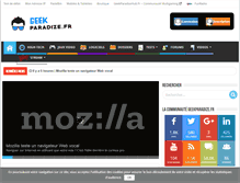 Tablet Screenshot of geekparadize.fr